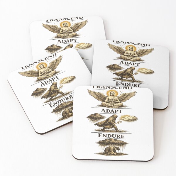 Item preview, Transcend Adapt Endure Stoic Resilience Design designed and sold by Dresut.