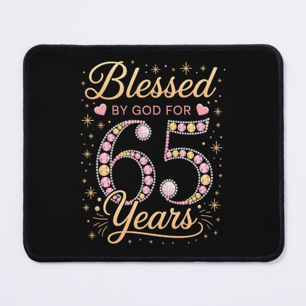 Item preview, Womens Blessed By God For 65 Years Old 65th Birthday Party designed and sold by fferomananul.