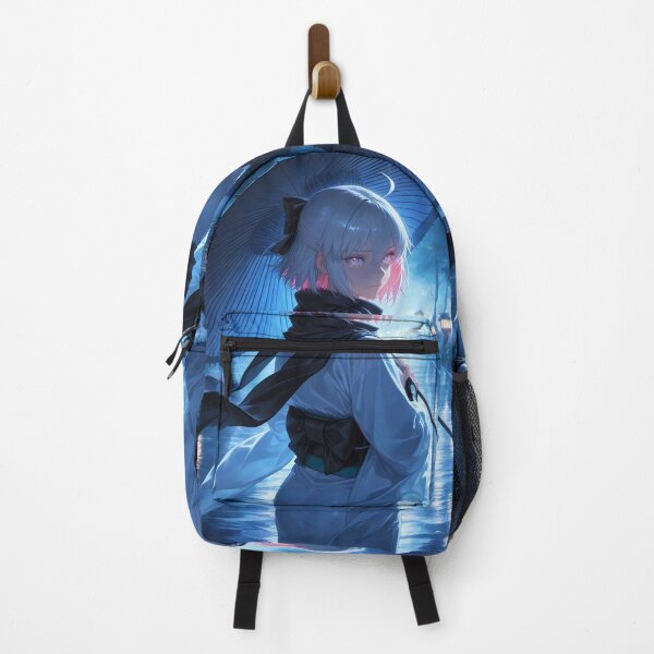 Item preview, Okita Souji Sakura Saber Fate Grand Order Anime Girl Rain Umbrella Path designed and sold by Tokyonomad.
