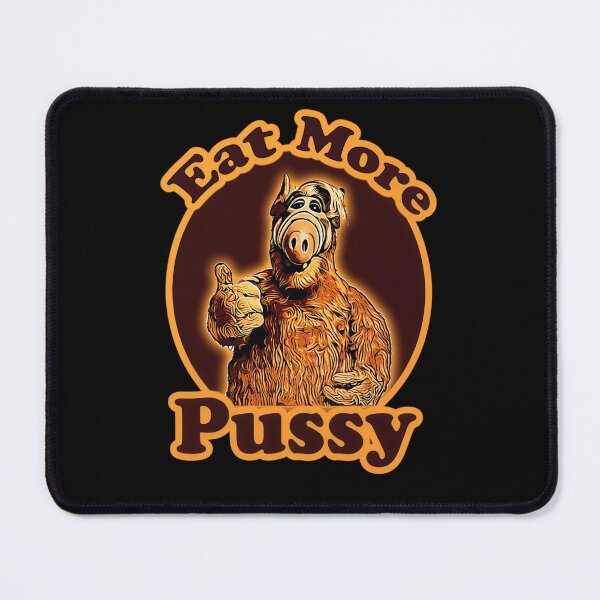 Item preview, Funny Alien Retro Humor - Eat More Pussy Art designed and sold by  The Midnight Library - Book Lover Gifts & Kindle Accessories.