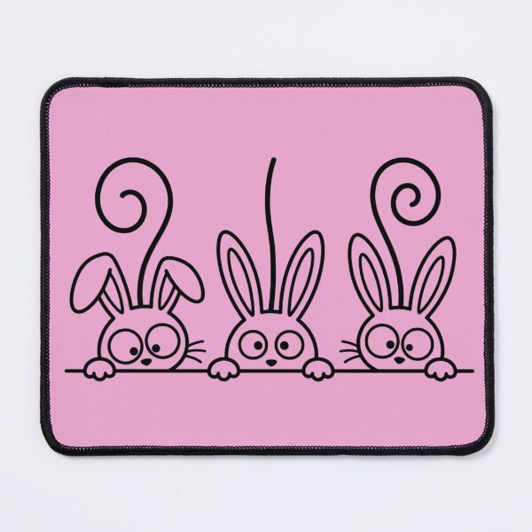 Item preview, Cute Peeking Bunnies Rabbit Animal Pet Lovers Design designed and sold by Covent Vaughn.
