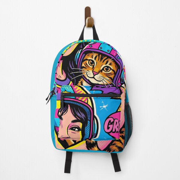 Item preview, Girl with cat in Pop Art designed and sold by LioTou.