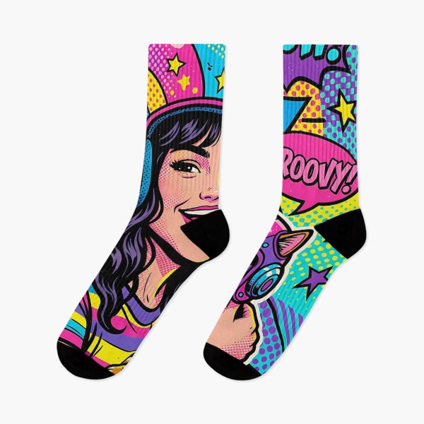 Item preview, Girl with cat in Pop Art designed and sold by LioTou.