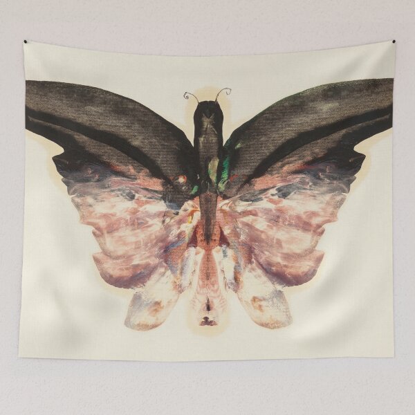 Item preview, Pink Moth Vintage Painting designed and sold by vintagevivian.