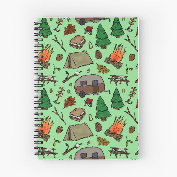 Item preview, Camping Pattern - Watercolor Green designed and sold by SelenaElleen.