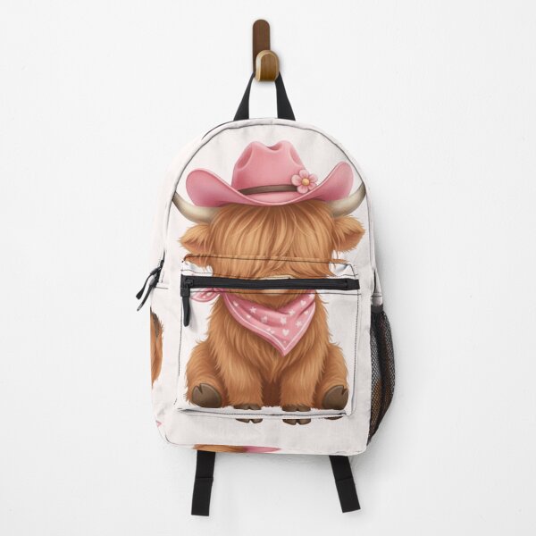 Item preview, Cute Cowgirl Highland Cow Illustration designed and sold by HumTumMe.