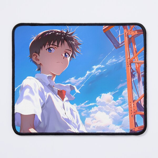 Item preview, Shinji Ikari Neon Genesis Evangelion Anime Blue Sky Reflective Youth designed and sold by Tokyonomad.