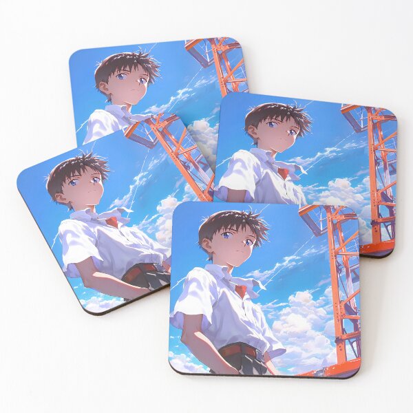Artikelvorschau, Shinji Ikari Neon Genesis Evangelion Anime Blue Sky Reflective Youth entworfen und verkauft von Tokyonomad.
