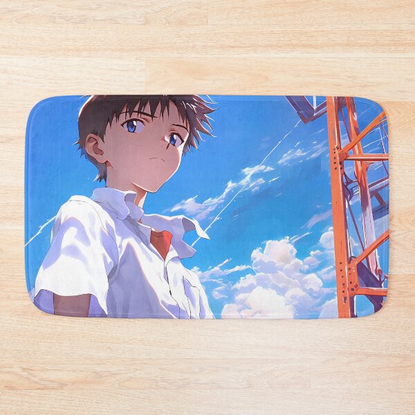 Item preview, Shinji Ikari Neon Genesis Evangelion Anime Blue Sky Reflective Youth designed and sold by Tokyonomad.
