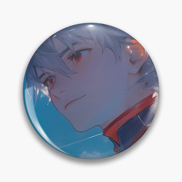 Item preview, Kaworu Nagisa Neon Genesis Evangelion Anime Sky Serene ethereal Calm designed and sold by Tokyonomad.