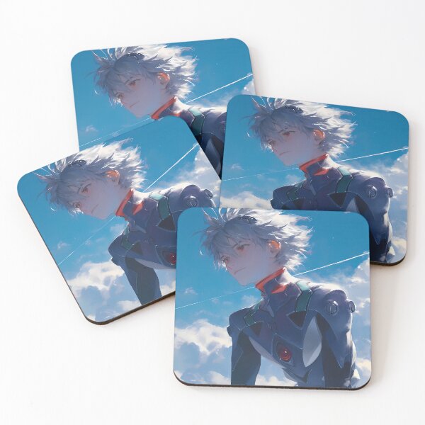 Item preview, Kaworu Nagisa Neon Genesis Evangelion Anime Sky Serene ethereal Calm designed and sold by Tokyonomad.
