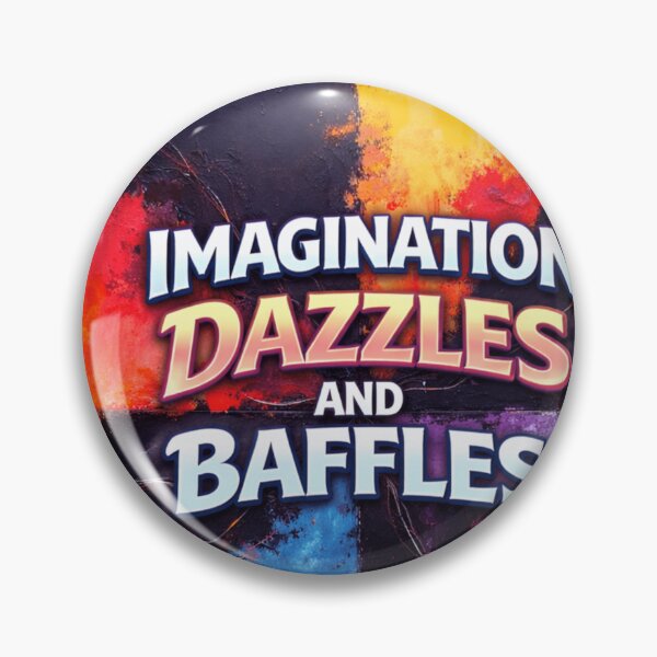 Item preview, imagination dazzles and baffles colorful typographic abstract design designed and sold by SmashingDeals.