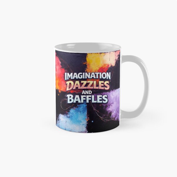 Item preview, imagination dazzles and baffles colorful typographic abstract design designed and sold by SmashingDeals.