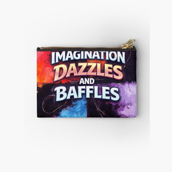 Item preview, imagination dazzles and baffles colorful typographic abstract design designed and sold by SmashingDeals.