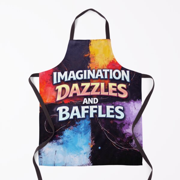 Item preview, imagination dazzles and baffles colorful typographic abstract design designed and sold by SmashingDeals.