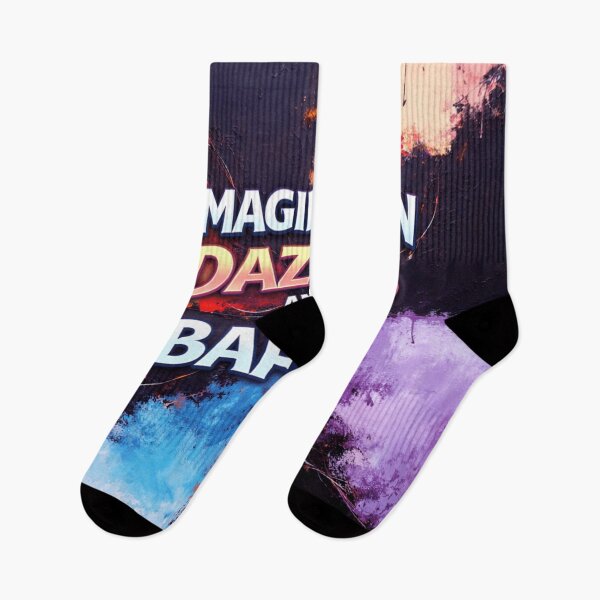 Item preview, imagination dazzles and baffles colorful typographic abstract design designed and sold by SmashingDeals.