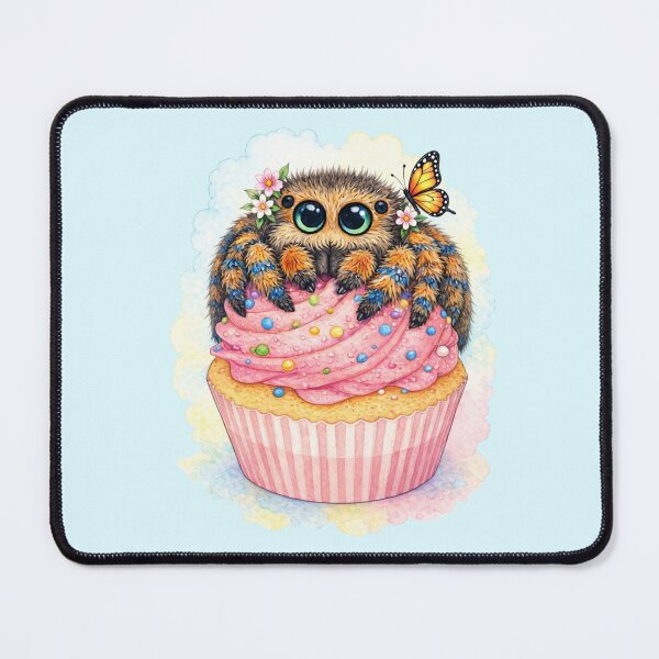 Item preview, Cute Jumping Spider Cupcake – Kawaii Dessert Animal Art designed and sold by BirdsRbeautiful.