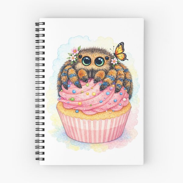 Item preview, Cute Jumping Spider Cupcake – Kawaii Dessert Animal Art designed and sold by BirdsRbeautiful.