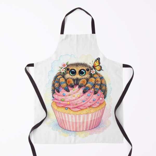 Item preview, Cute Jumping Spider Cupcake – Kawaii Dessert Animal Art designed and sold by BirdsRbeautiful.