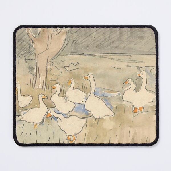 Item preview, Ducks, Soft Muted Colors, Vintage Landscape designed and sold by vintagevivian.