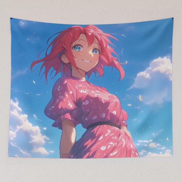 Item preview, Minori Kushieda Toradora Anime Girl Bright Sky Warm Breeze Summer Pastel Charm designed and sold by Tokyonomad.
