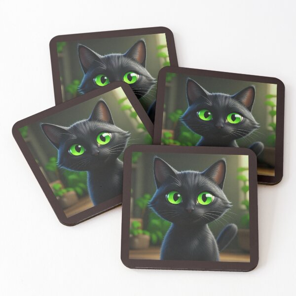 Item preview, Animated black cat designed and sold by WhelaCreativeStudio.