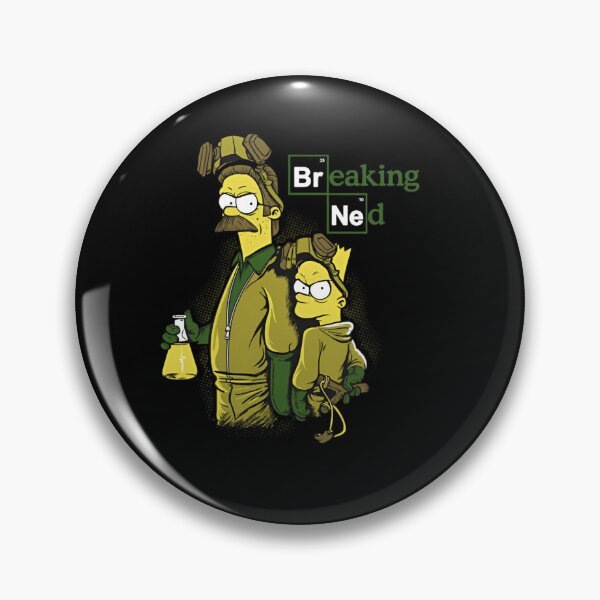 Item preview, Breaking Ned - Flanders and Bart Mashup designed and sold by  The Midnight Library - Book Lover Gifts & Kindle Accessories.