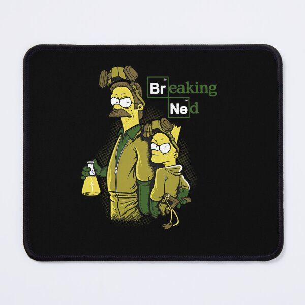 Item preview, Breaking Ned - Flanders and Bart Mashup designed and sold by The Midnight Library - Book Lover Gifts & Kindle Accessories.