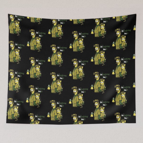 Item preview, Breaking Ned - Flanders and Bart Mashup designed and sold by  The Midnight Library - Book Lover Gifts & Kindle Accessories.