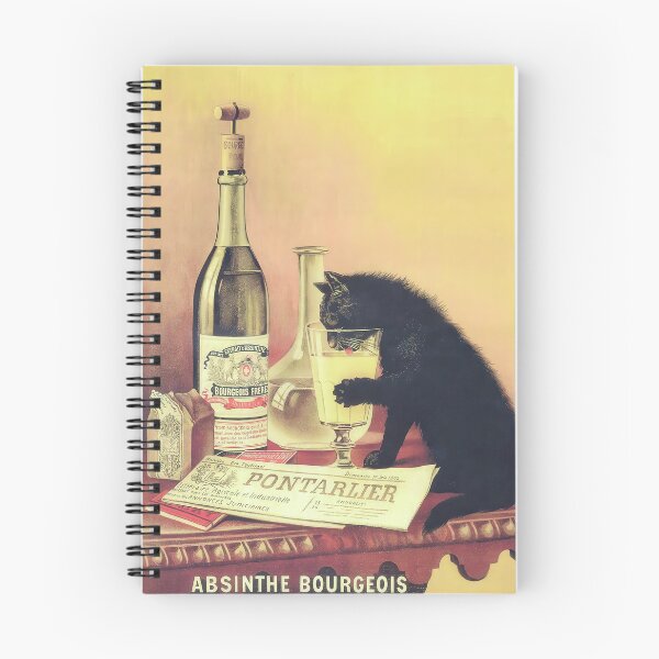 Item preview, Absinthe Black Cat Vintage Poster designed and sold by vintagevivian.