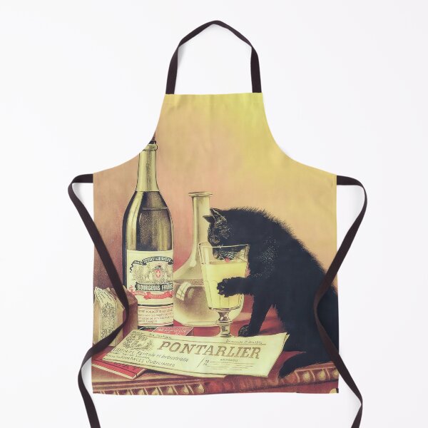 Item preview, Absinthe Black Cat Vintage Poster designed and sold by vintagevivian.