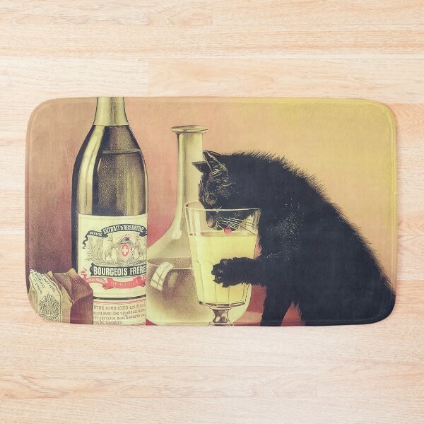 Item preview, Absinthe Black Cat Vintage Poster designed and sold by vintagevivian.