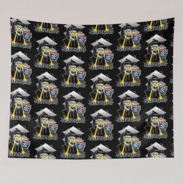 Item preview, Suzuki Skeleton Biker - Electric Lightning Graphic designed and sold by  The Midnight Library - Book Lover Gifts & Kindle Accessories.