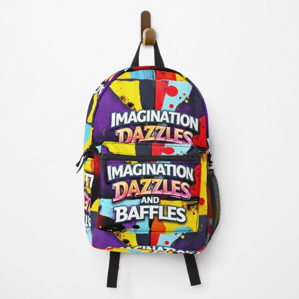 Item preview, imagianation dazzles and baffles 2 colorful typographic abstract design designed and sold by SmashingDeals.