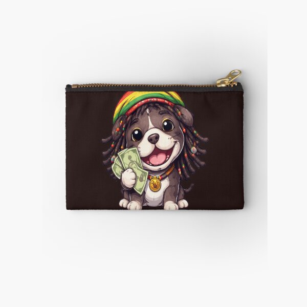 Item preview, rasta dog holding money designed and sold by raven1963.
