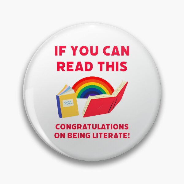Item preview, If you can read this congratulations on being literate!  designed and sold by Rachel the Artist .