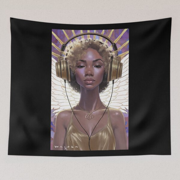 Item preview, Angel of Music: Disco Queen designed and sold by Wasden Illustration  |   The Dreamfast Division.