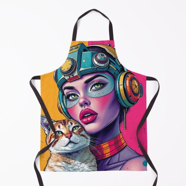 Item preview, Supergirl with cat in pop art designed and sold by LioTou.