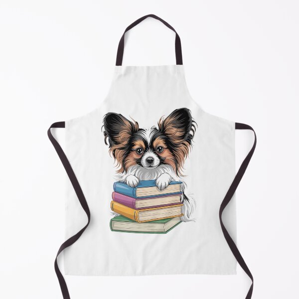 Item preview, Papillon Books Reading Dog Breed Graphic designed and sold by PunkNation-Arts.