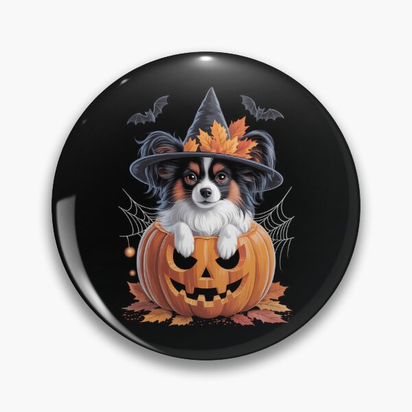 Item preview, Papillon Dog Pumpkin Halloween Thanksgiving designed and sold by PunkNation-Arts.