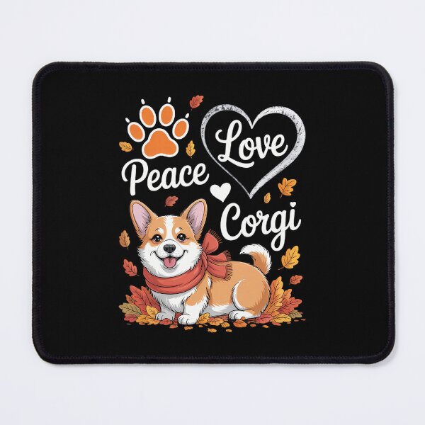 Item preview, Peace Love Corgi Corgi Dog Lover Pumpkin Fall Season designed and sold by PunkNation-Arts.