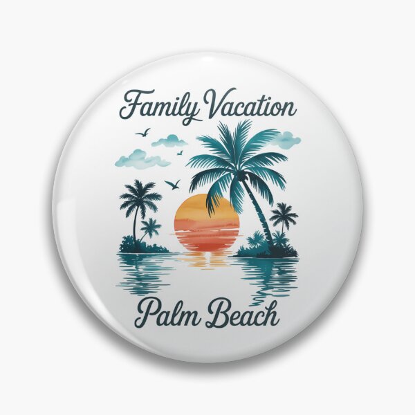 Item preview, Palm Tree Sunset Family Vacation Florida Palm Beach designed and sold by PunkNation-Arts.