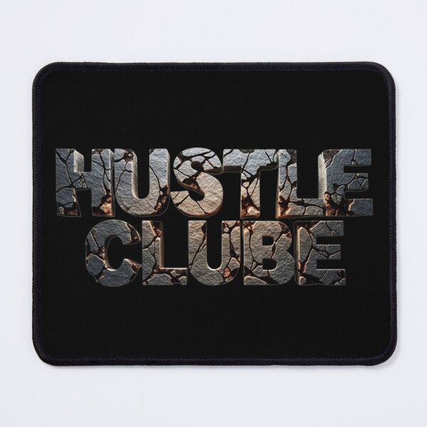Item preview, Hustle Club | Cracked Stone Text | Motivational Hustle Aesthetic designed and sold by Radhestore.