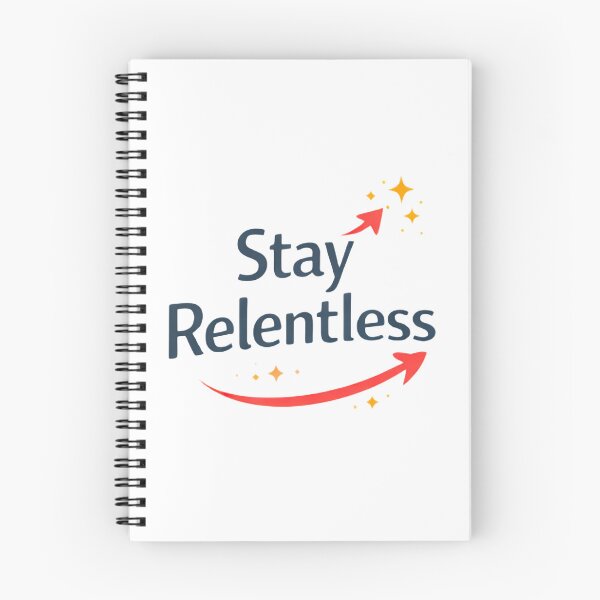 Item preview, Stay Relentless Minimal Motivational Design | Simple Gym Quote designed and sold by Lovestickerco.
