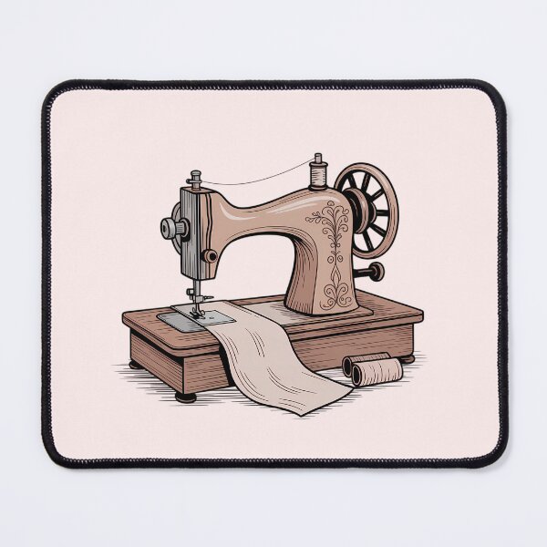 Item preview, Vintage Sewing Machine Retro Aesthetic – Tailor Seamstress Craft Art Design designed and sold by MarJul.