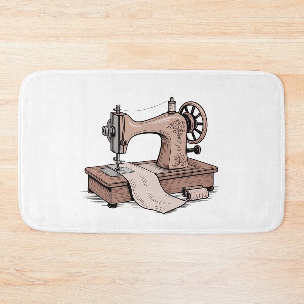 Item preview, Vintage Sewing Machine Retro Aesthetic – Tailor Seamstress Craft Art Design designed and sold by MarJul.