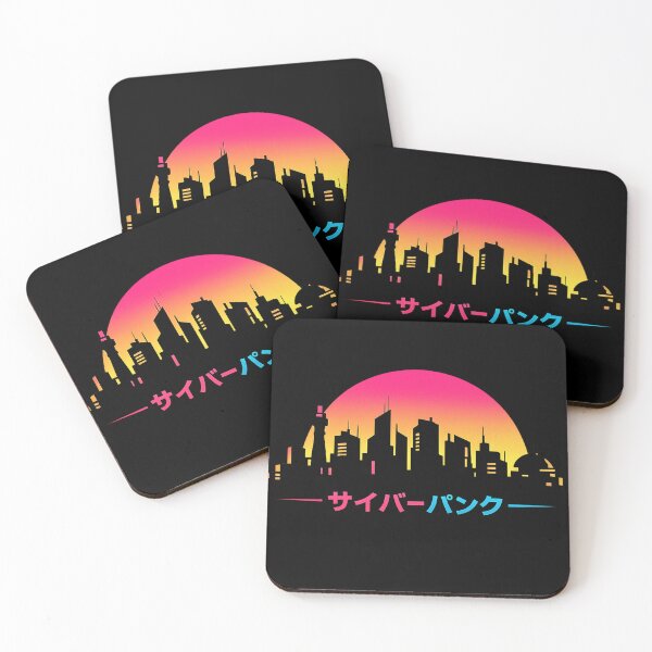 Item preview, Cyberpunk City Sunset Skyline – Retro Futuristic Japanese Neon Aesthetic designed and sold by JonelCrafts.
