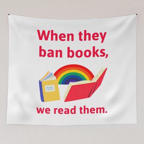 Item preview, When they ban books, we read them. designed and sold by Rachel the Artist .