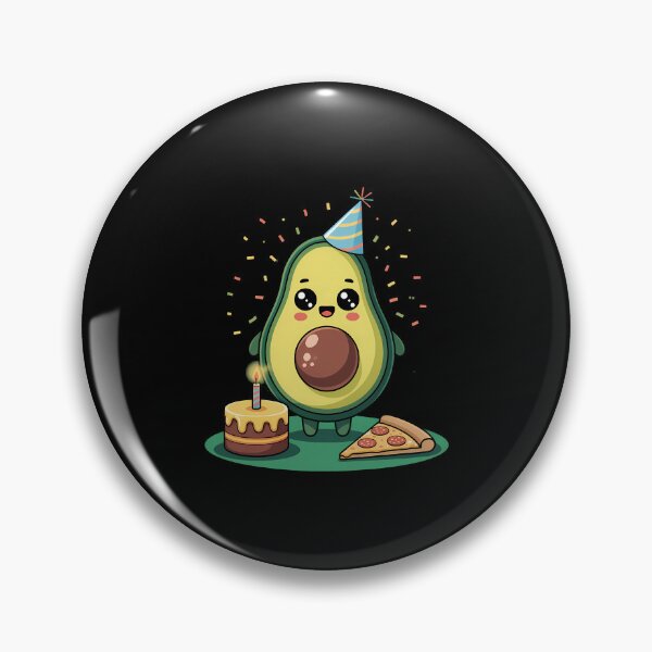 Item preview, Party Fruit with Hat and Birthday Cake for Avocado Lovers designed and sold by papertaless.