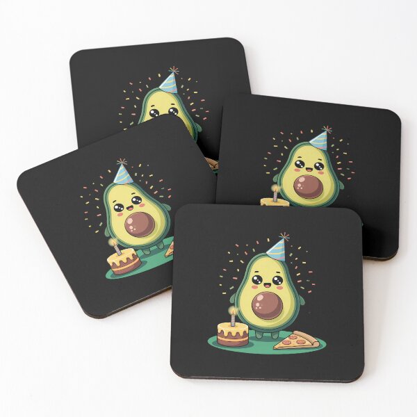 Item preview, Party Fruit with Hat and Birthday Cake for Avocado Lovers designed and sold by papertaless.